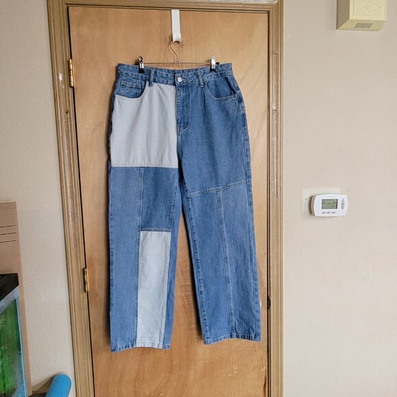Jeans FAShion  Jeans Large Colorblock High Waisted - Picture 1 of 8
